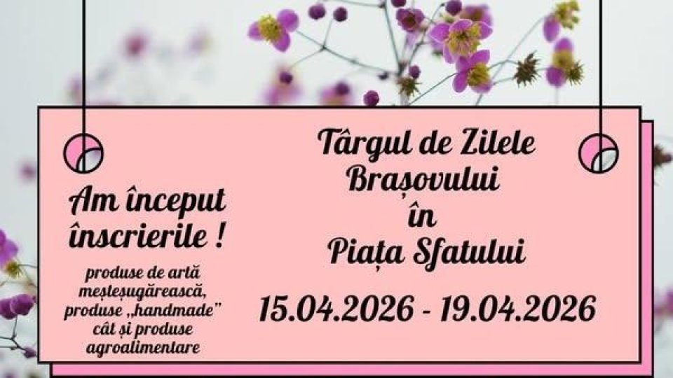 Au început înscrierile la Târgul de Zilele Brașovului din Piața Sfatului