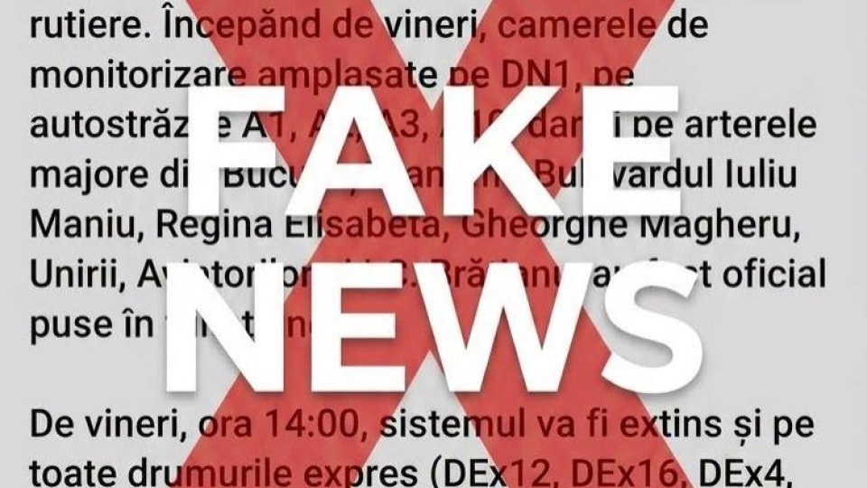 Fake news anunțat de MAI