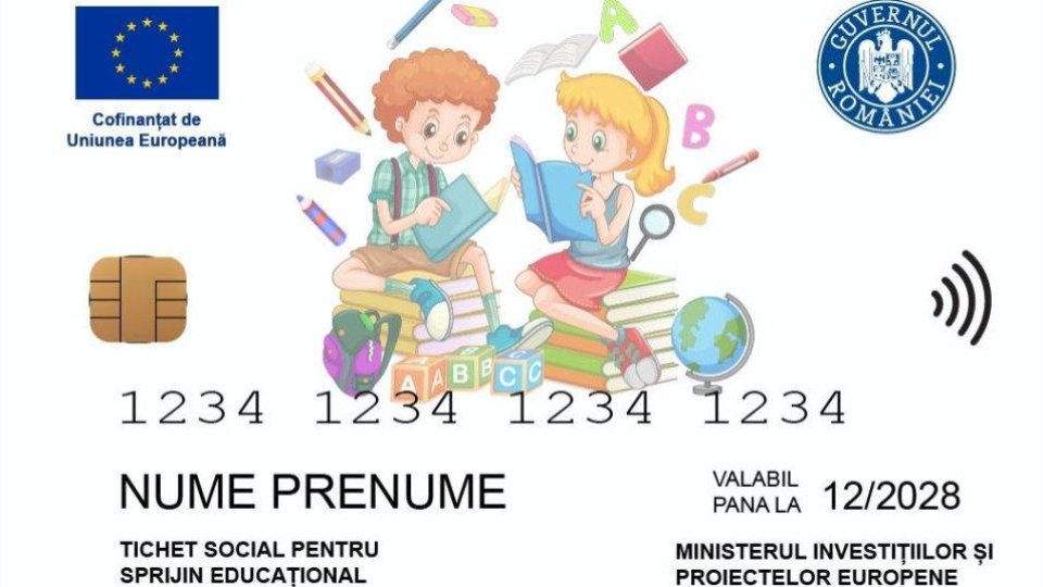 Cardurile educaționale de 500 de lei pentru elevii defavorizați se acordă și în acest an școlar