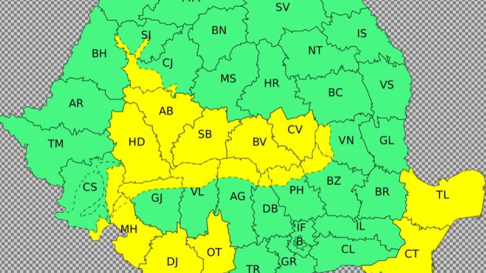 ANM anunță o răcire accentuată a vremii: ploi torențiale, vânt puternic și ninsori