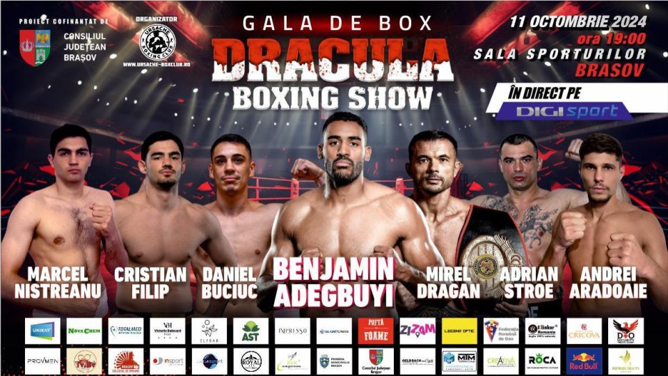 Box: „Dracula Boxing Show”, vineri, la Brașov