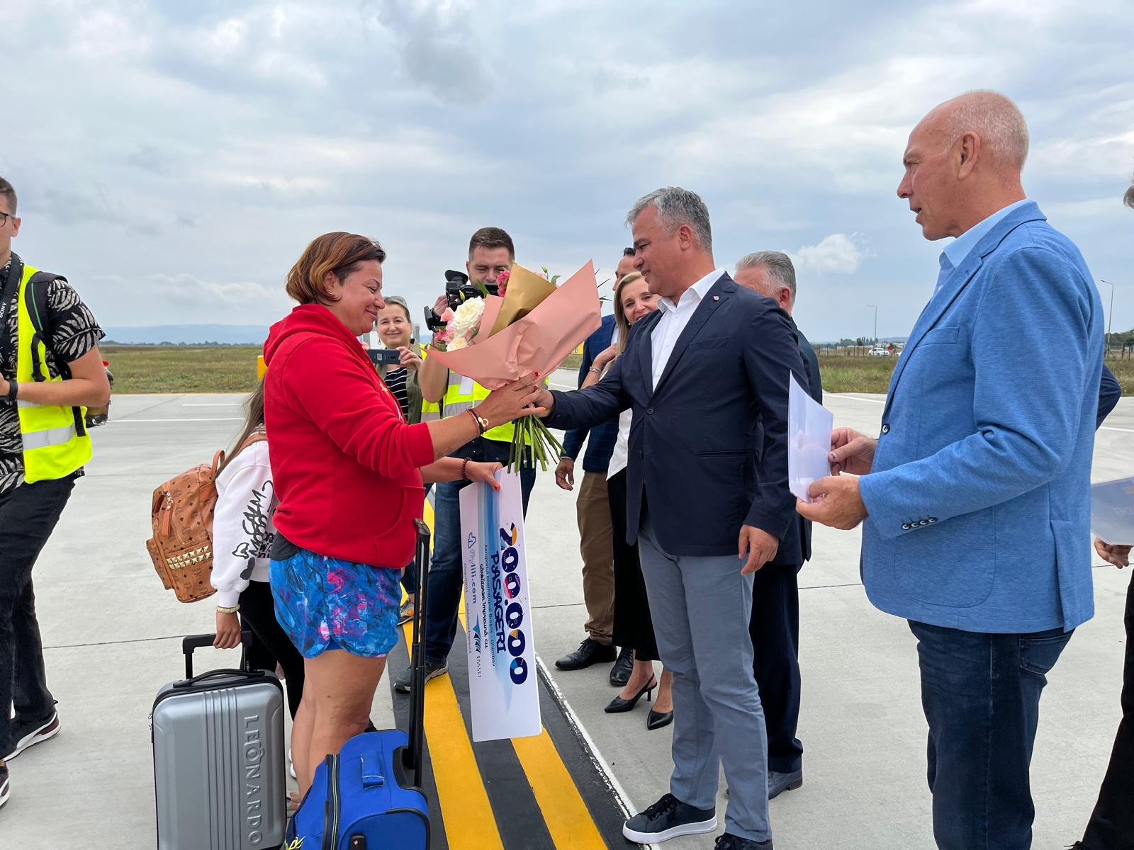 Pasagerul 200.000 Aeroportul Brașov /