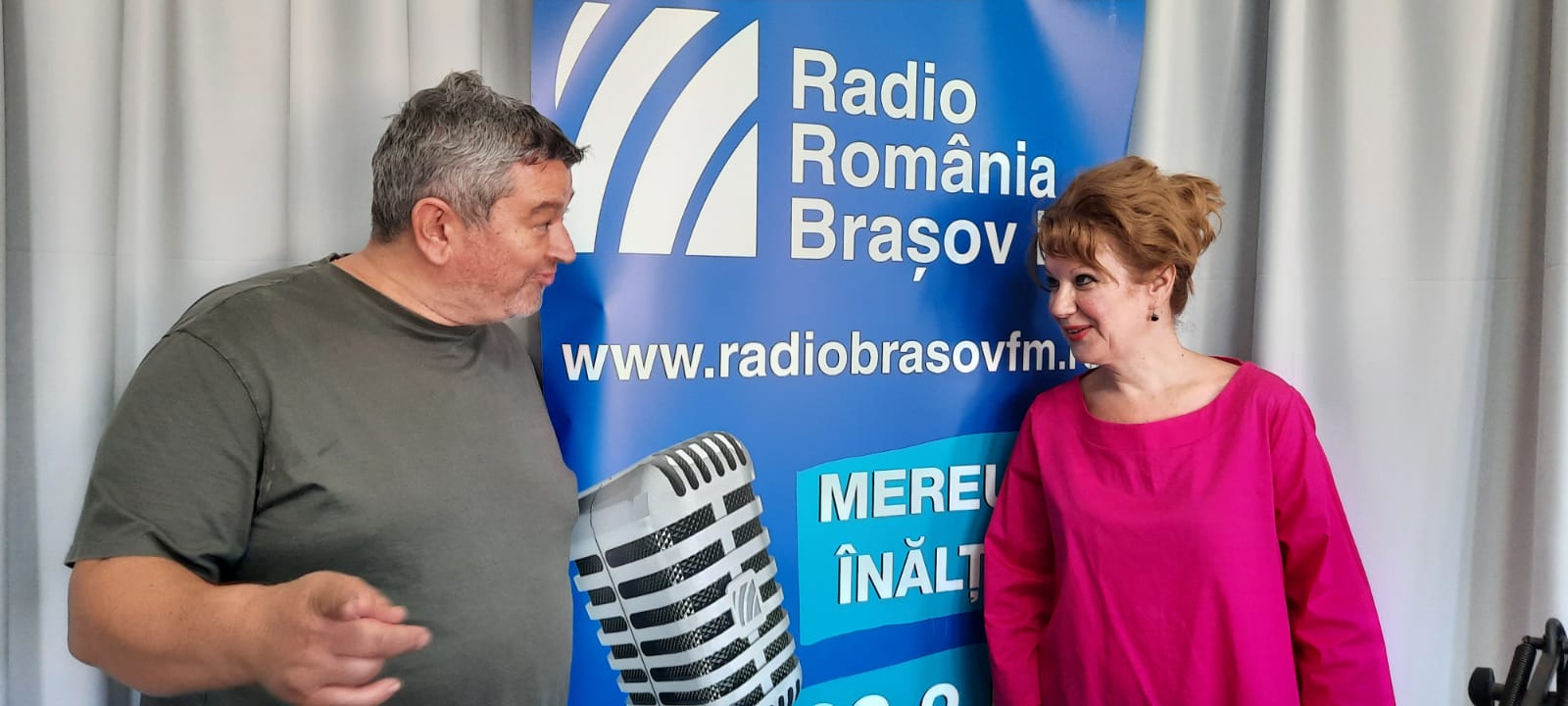 Dorina Roman și Florin Pop la Radio România Brașov /