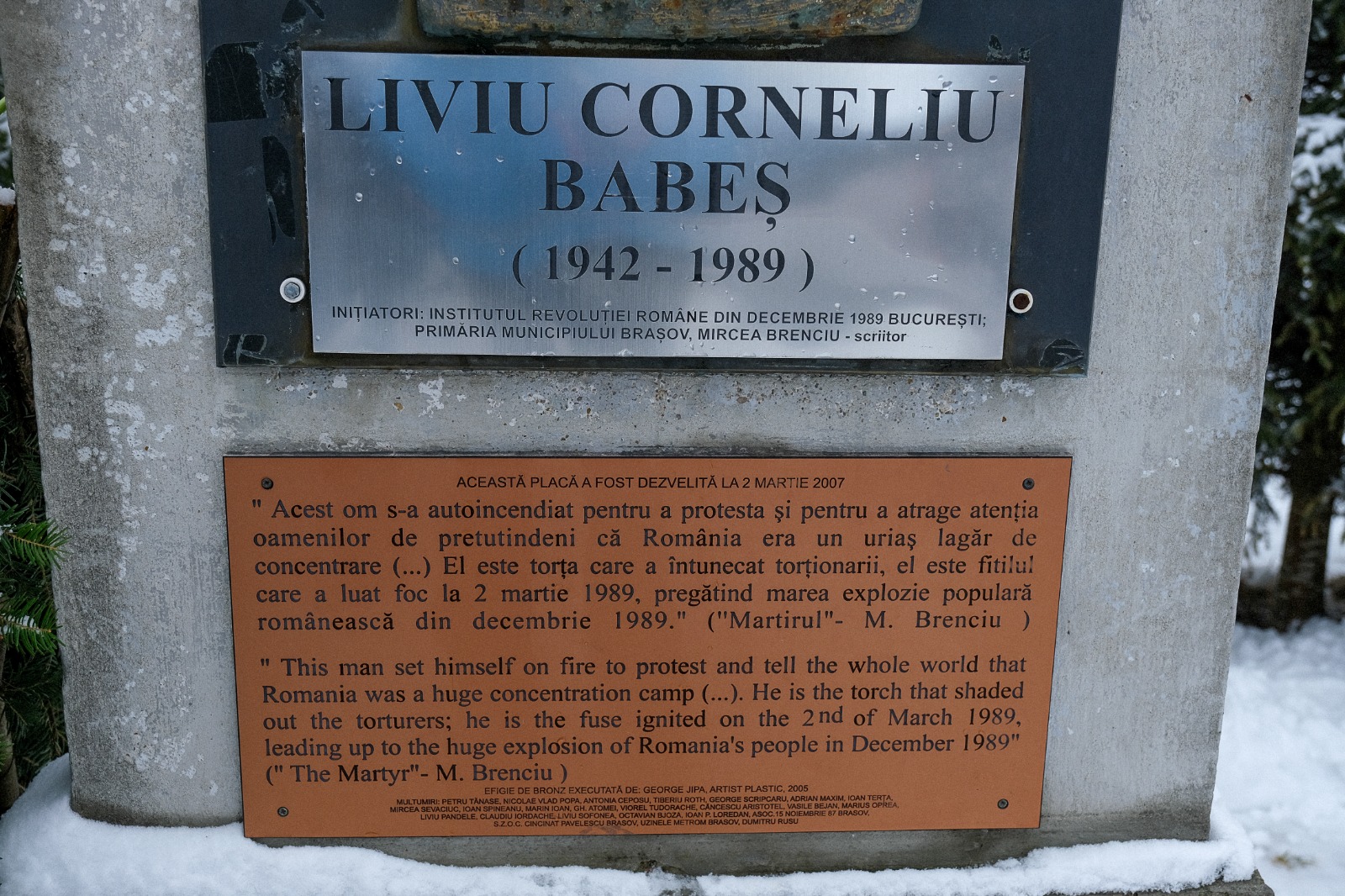 Liviu Corneliu Babeș comemorat la Brașov /